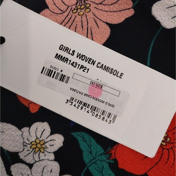 NWT Mini Molly Girls Floral Spaghetti Strap Camisole Shirt Sz 8/10 - Picture 7 of 9